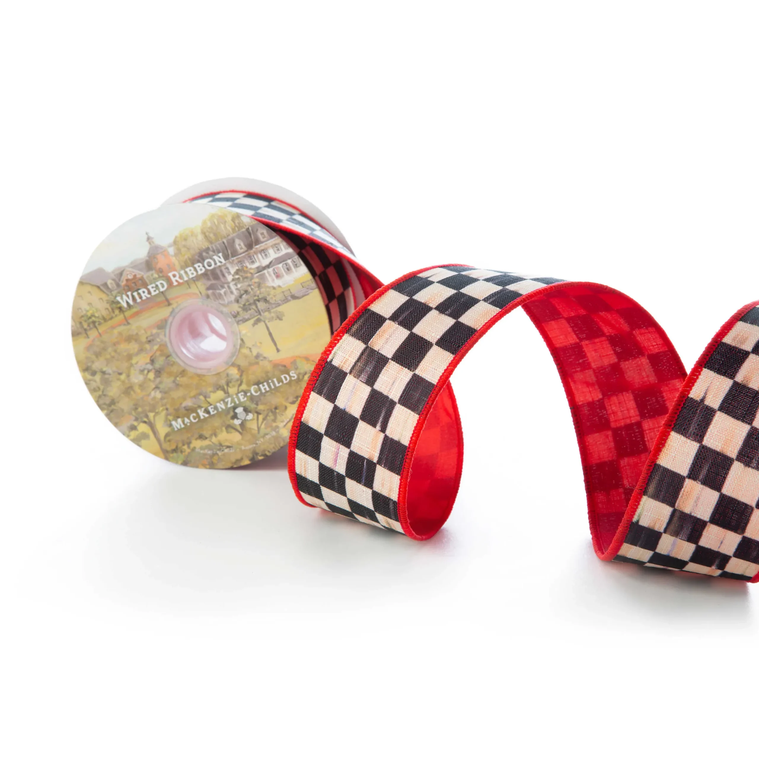 Holiday|Finishing Touches|MacKenzie-Childs Courtly Check 2 Ribbon - Red