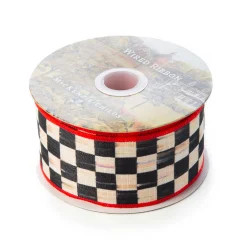 Holiday|Finishing Touches|MacKenzie-Childs Courtly Check 2 Ribbon - Red
