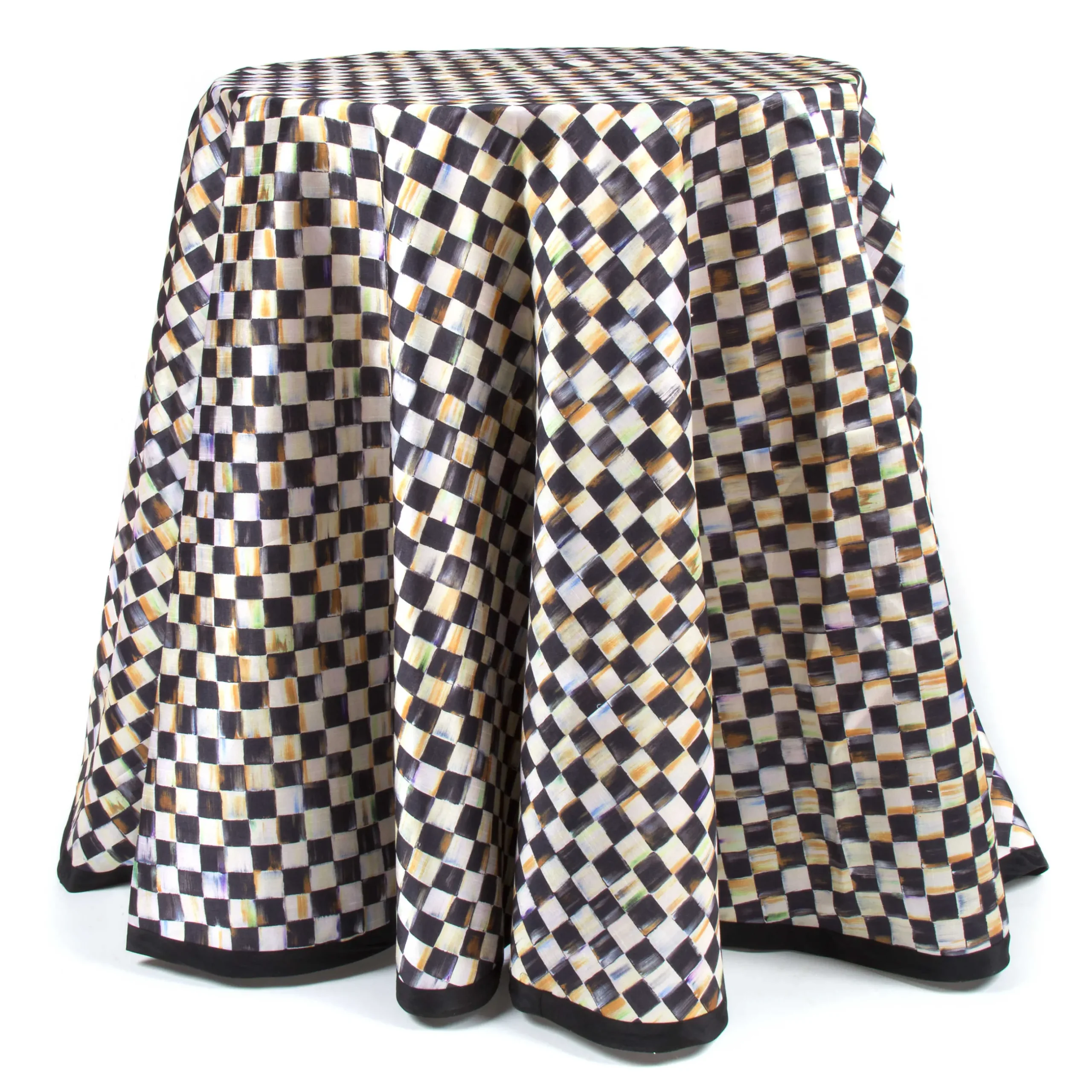 Kitchen & Table Linens|MacKenzie-Childs Courtly Check 90 Round Tablecloth