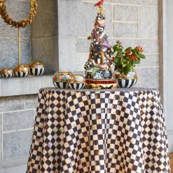 Kitchen & Table Linens|MacKenzie-Childs Courtly Check 90 Round Tablecloth