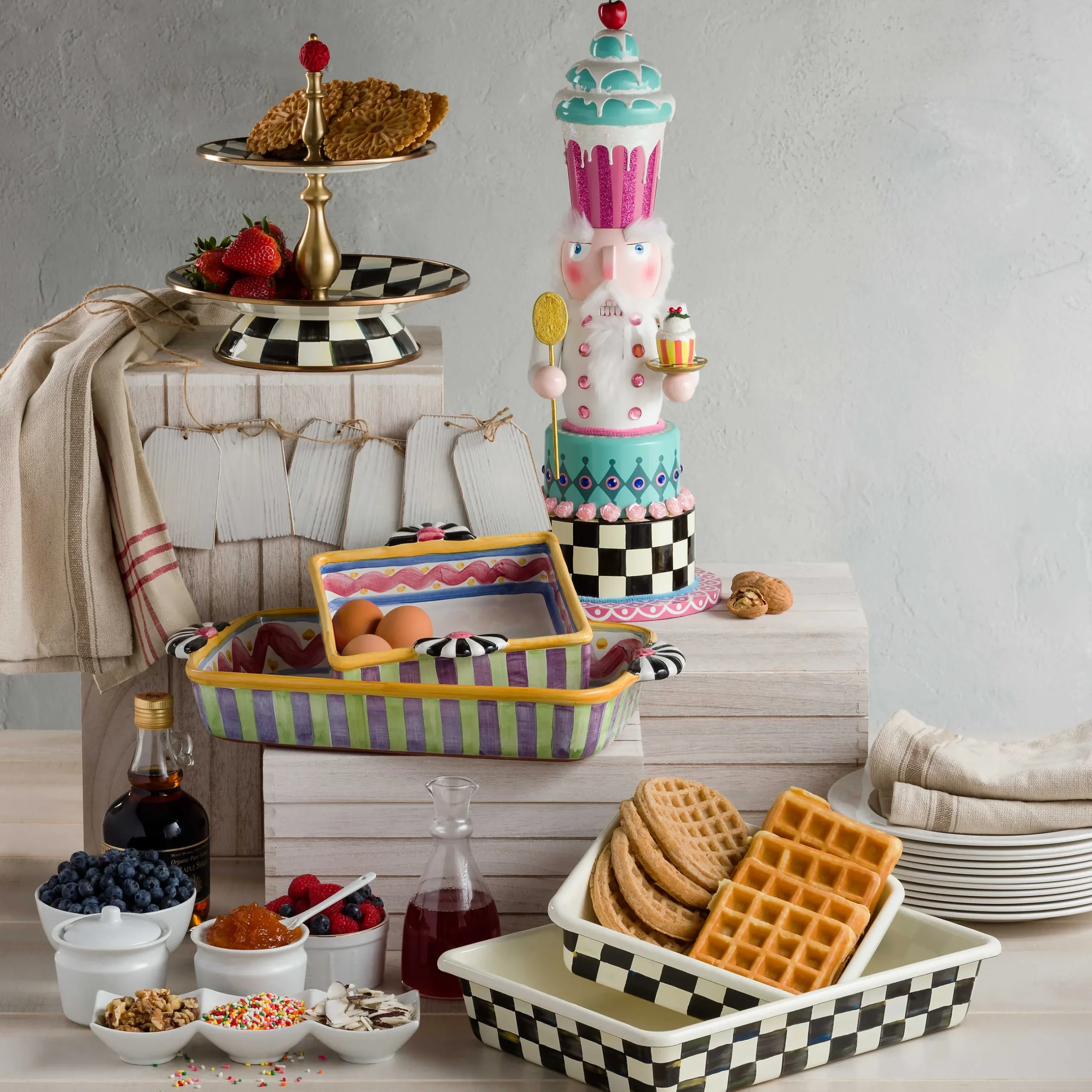Cookware & Bakeware|MacKenzie-Childs Courtly Check 9 x 13 Baking Pan