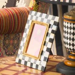 Room Accents|MacKenzie-Childs Courtly Check 5 x 7 Frame