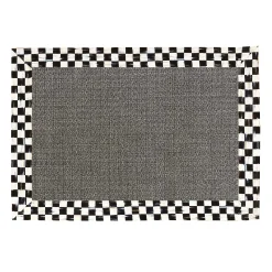 Rugs|MacKenzie-Childs Courtly Check 2' x 3' Grey Sisal Rug
