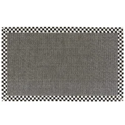 Rugs|MacKenzie-Childs Courtly Check 3' x 5' Grey Sisal Rug