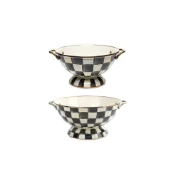 Kitchen & Dining Sets|Serveware|MacKenzie-Childs Courtly Check Almost Everything Bowls, Set of 2
