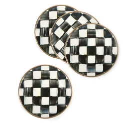 Bar Entertaining|Serveware|MacKenzie-Childs Courtly Check Appetizer Plates, Set of 4