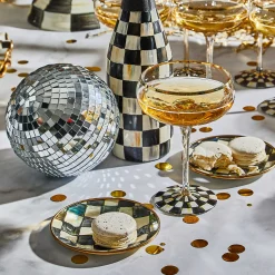 Bar Entertaining|Serveware|MacKenzie-Childs Courtly Check Appetizer Plates, Set of 4