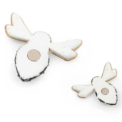 Finishing Touches|Room Accents|MacKenzie-Childs Courtly Check Bee Magnets, Set of 2
