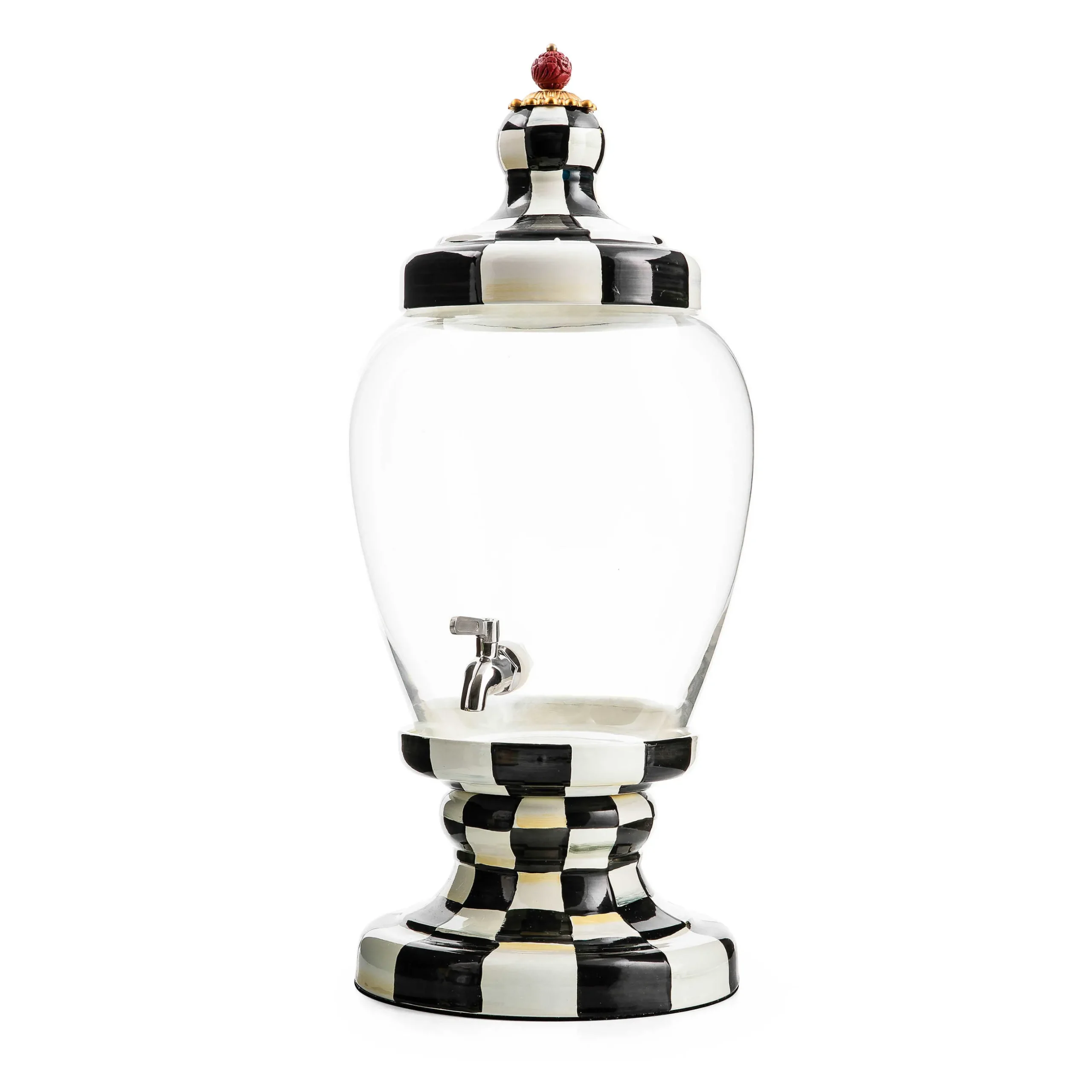 Fall Entertaining|Drinkware|MacKenzie-Childs Courtly Check Beverage Hostess