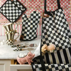 Kitchen & Table Linens|MacKenzie-Childs Courtly Check Bistro Apron
