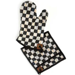 Kitchen & Table Linens|MacKenzie-Childs Courtly Check Bistro Oven Mitt