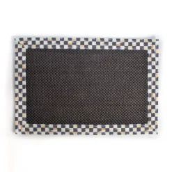 Rugs|MacKenzie-Childs Courtly Check Black Sisal 2' x 3' Rug