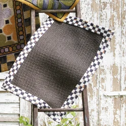Rugs|MacKenzie-Childs Courtly Check Black Sisal 2' x 3' Rug