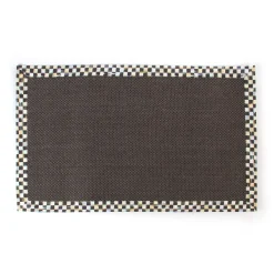 Rugs|MacKenzie-Childs Courtly Check Black Sisal 3' x 5' Rug