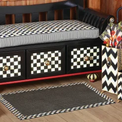 Rugs|MacKenzie-Childs Courtly Check Black Sisal 3' x 5' Rug