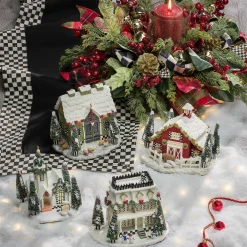 Kitchen & Table Linens|MacKenzie-Childs Courtly Check Black Table Runner