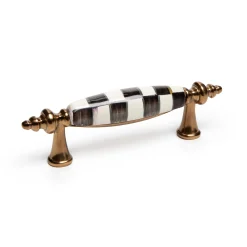 Finishing Touches|Room Accents|MacKenzie-Childs Courtly Check Brass Drawer Pull