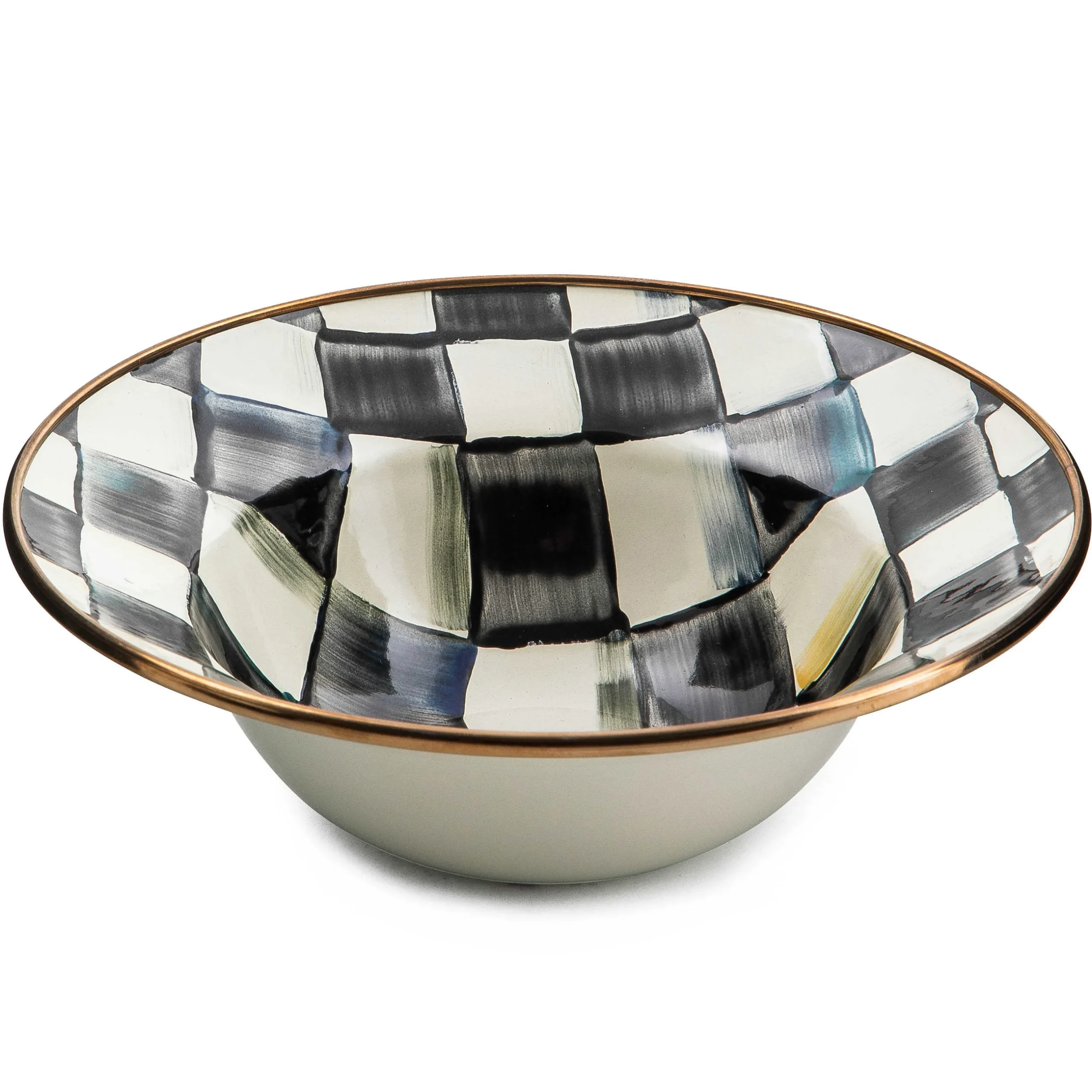 Dinnerware & Flatware|MacKenzie-Childs Courtly Check Breakfast Bowl