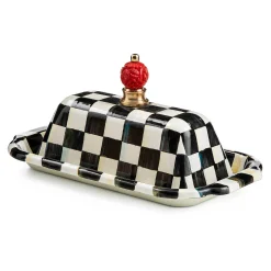 Serveware|MacKenzie-Childs Courtly Check Butter Box