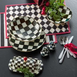 Serveware|MacKenzie-Childs Courtly Check Butter Box