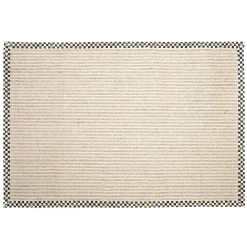 Rugs|MacKenzie-Childs Courtly Check Cable Wool Sisal 6' x 9' Rug