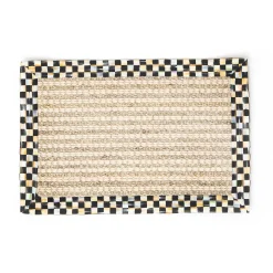 Rugs|MacKenzie-Childs Courtly Check Cable Wool Sisal 2' x 3' Rug