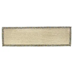 Rugs|MacKenzie-Childs Courtly Check Cable Wool Sisal 2'6 x 9' Runner
