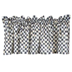 Room Accents|MacKenzie-Childs Courtly Check Cafe Valance