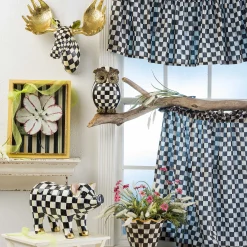 Room Accents|MacKenzie-Childs Courtly Check Cafe Valance