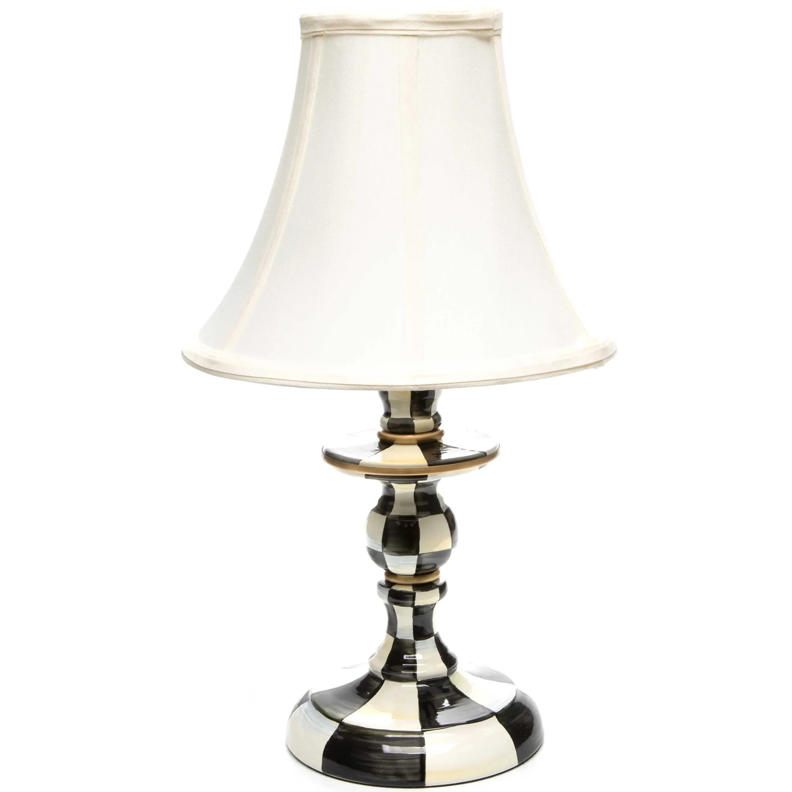Lighting|MacKenzie-Childs Courtly Check Candlestick Lamp