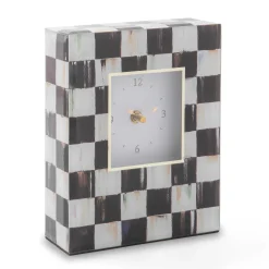 Room Accents|MacKenzie-Childs Courtly Check Carriage Clock