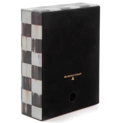 Room Accents|MacKenzie-Childs Courtly Check Carriage Clock