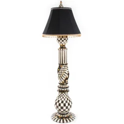 Lighting|MacKenzie-Childs Courtly Check Ceramic Floor Lamp