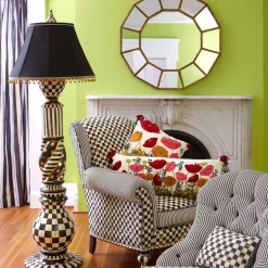 Lighting|MacKenzie-Childs Courtly Check Ceramic Floor Lamp