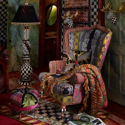Lighting|MacKenzie-Childs Courtly Check Ceramic Floor Lamp