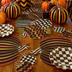 Dinnerware & Flatware|MacKenzie-Childs Courtly Check Ceramic Fluted Dessert Plate