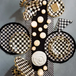 Dinnerware & Flatware|MacKenzie-Childs Courtly Check Ceramic Fluted Dessert Plate