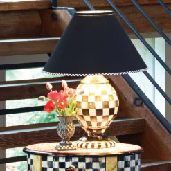 Room Accents|Lighting|MacKenzie-Childs Courtly Check Ceramic Globe Lamp