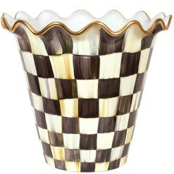 Outdoor|MacKenzie-Childs Courtly Check Ceramic Jumbo Garden Pot