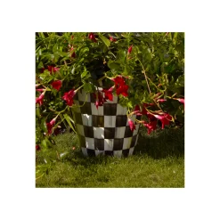Outdoor|MacKenzie-Childs Courtly Check Ceramic Jumbo Garden Pot