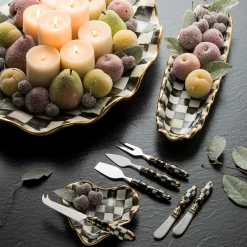 Fall Entertaining|Serveware|MacKenzie-Childs Courtly Check Ceramic Large Serving Platter