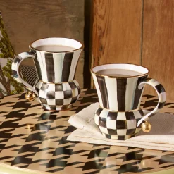 The Coffee Shop|Drinkware|MacKenzie-Childs Courtly Check Ceramic Mug