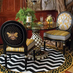 Dining Room & Kitchen|MacKenzie-Childs Courtly Check Ceramic Pedestal Table Base