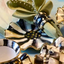 The Coffee Shop|Dinnerware & Flatware|MacKenzie-Childs Courtly Check Ceramic Saucer