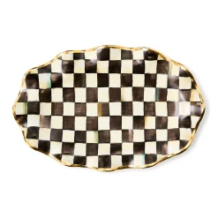 Serveware|MacKenzie-Childs Courtly Check Ceramic Serving Platter