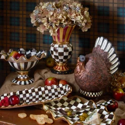 Serveware|MacKenzie-Childs Courtly Check Ceramic Serving Platter