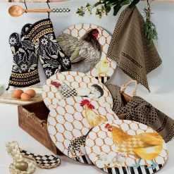 Kitchen Utensils & Tools|MacKenzie-Childs Courtly Check Ceramic Spoon Rest