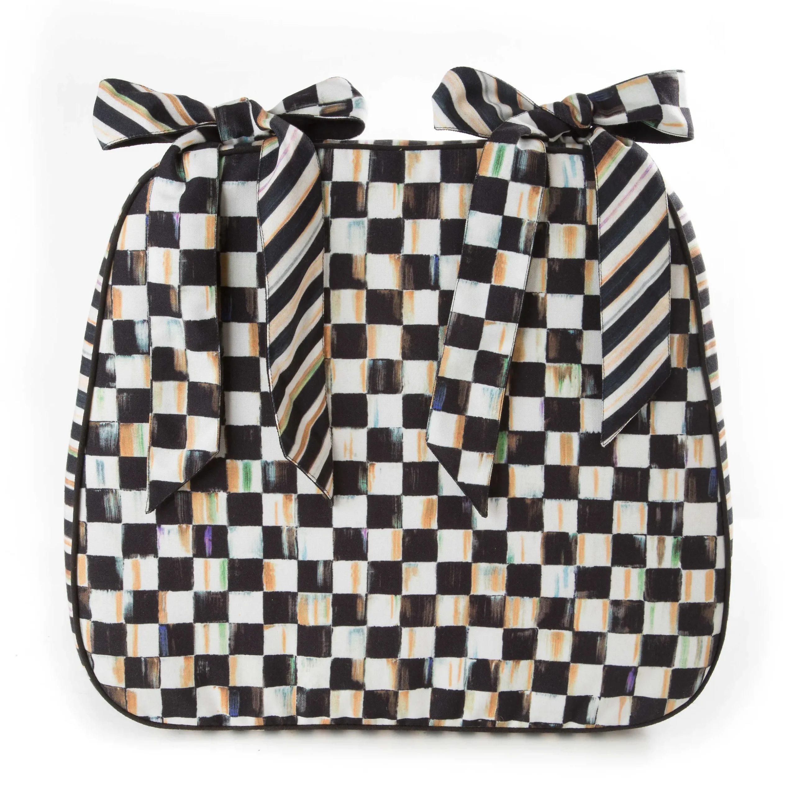 Pillows, Throws, & Cushions|MacKenzie-Childs Courtly Check Chair Cushion