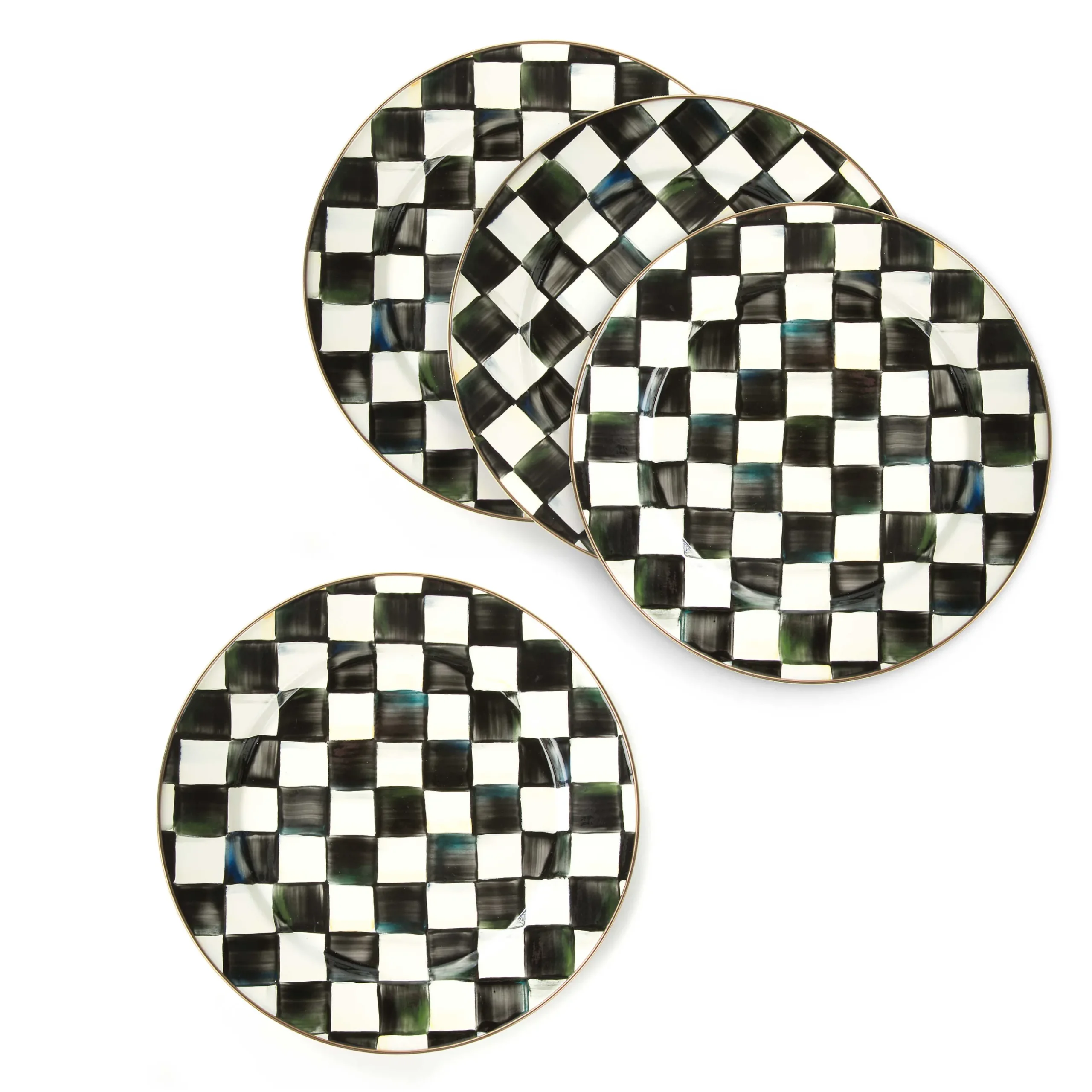 Kitchen & Dining Sets|Fall Entertaining|MacKenzie-Childs Courtly Check Chargers, Set of 4