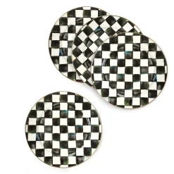 Kitchen & Dining Sets|Fall Entertaining|MacKenzie-Childs Courtly Check Chargers, Set of 4